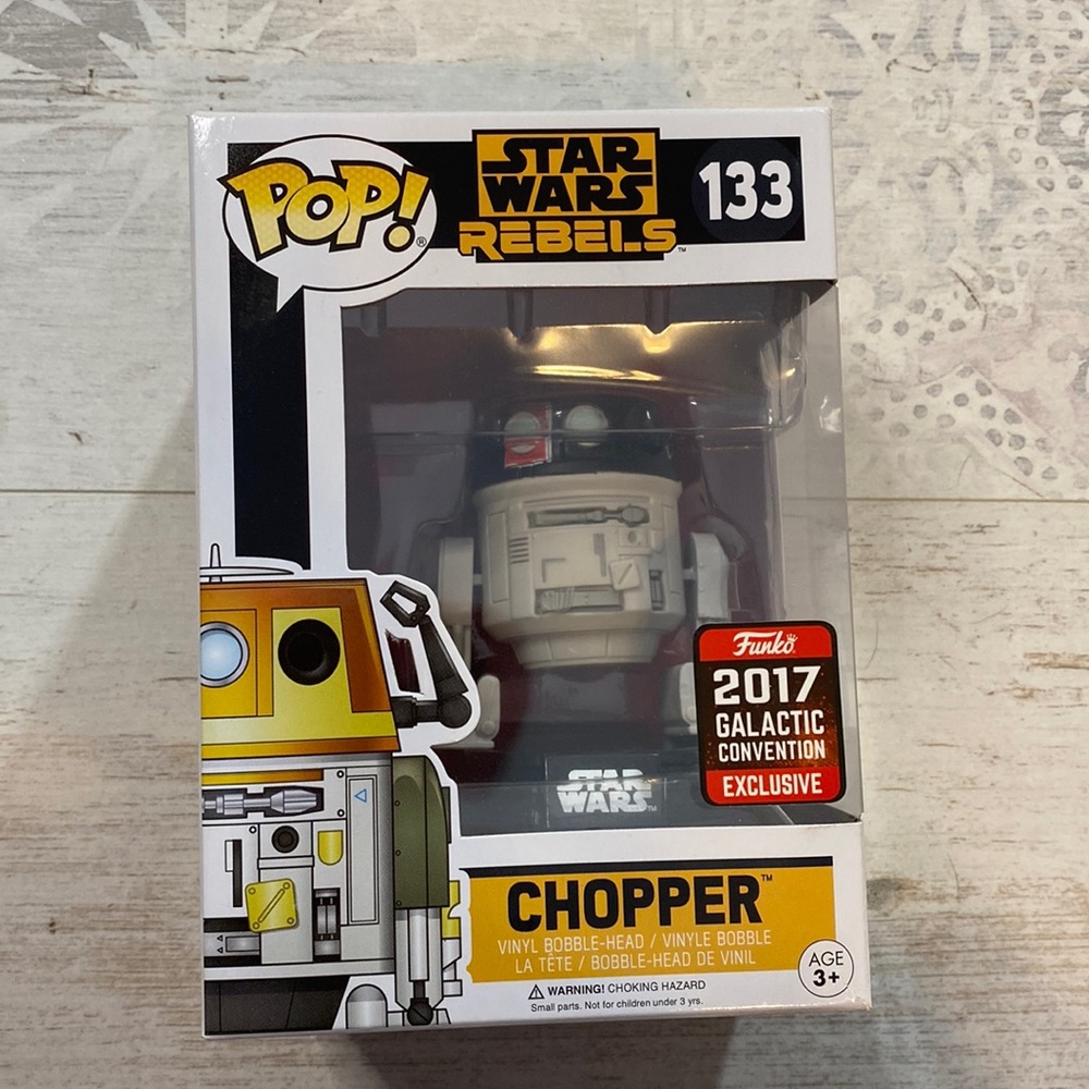 Funko Pop Chopper #133 Star Wars Rebels Exclusive Bobble Head - Picture 1 of 9